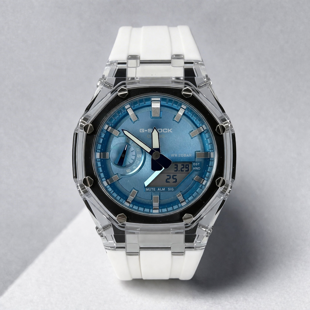 Custom Casio G-Shock GA-2100 Casioak - Arctic Pulse