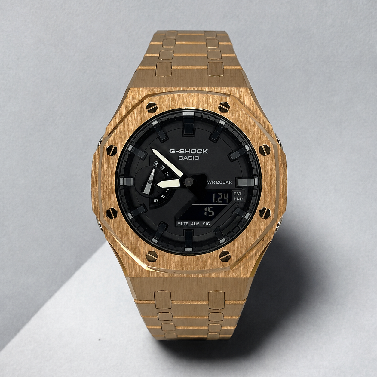 Custom Casio G-Shock GA-2100 Casioak - Golden Shadow
