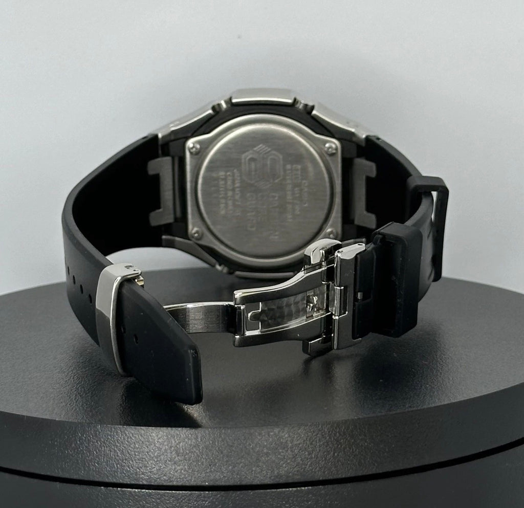 Custom G-Shock GA2100 CasiOak Black Rubber Strap - Metallic Blue