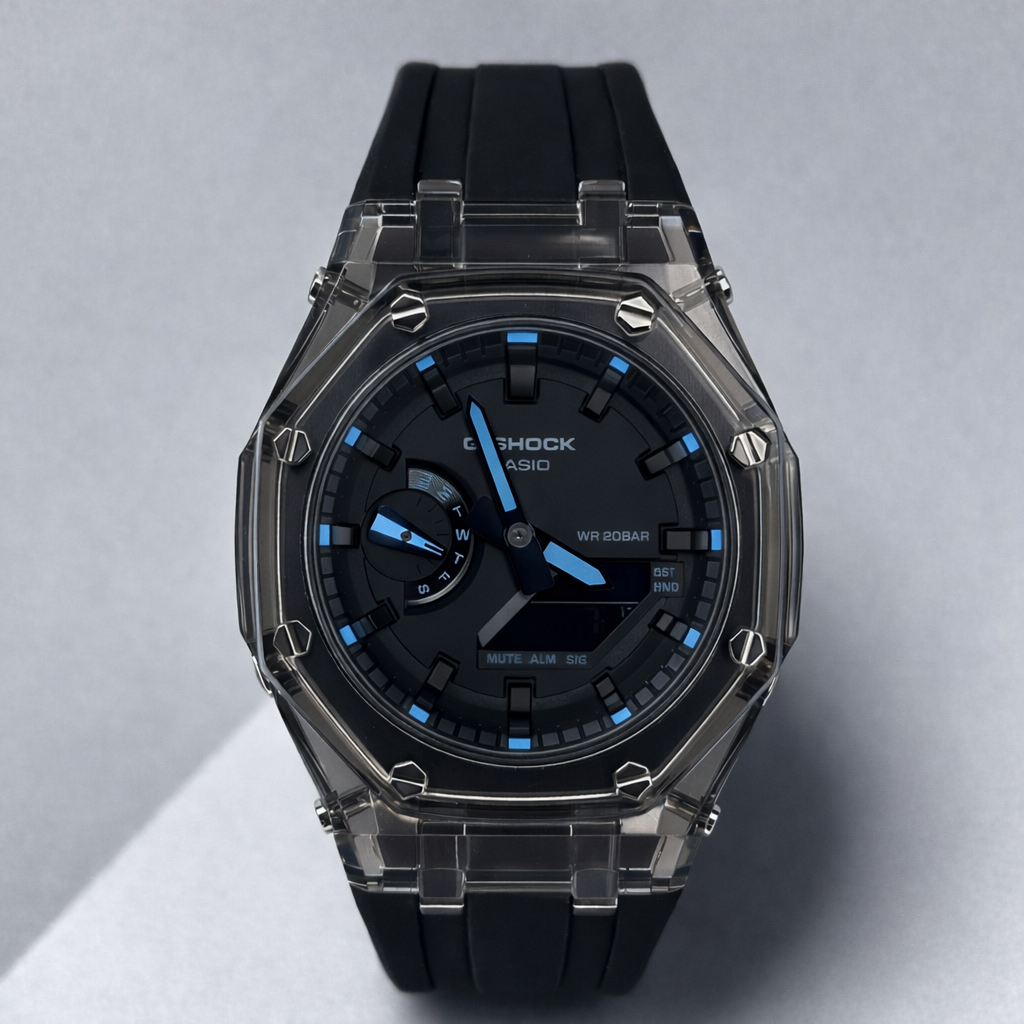 Custom Casio G-Shock GA-2100 Casioak - Midnight Ocean